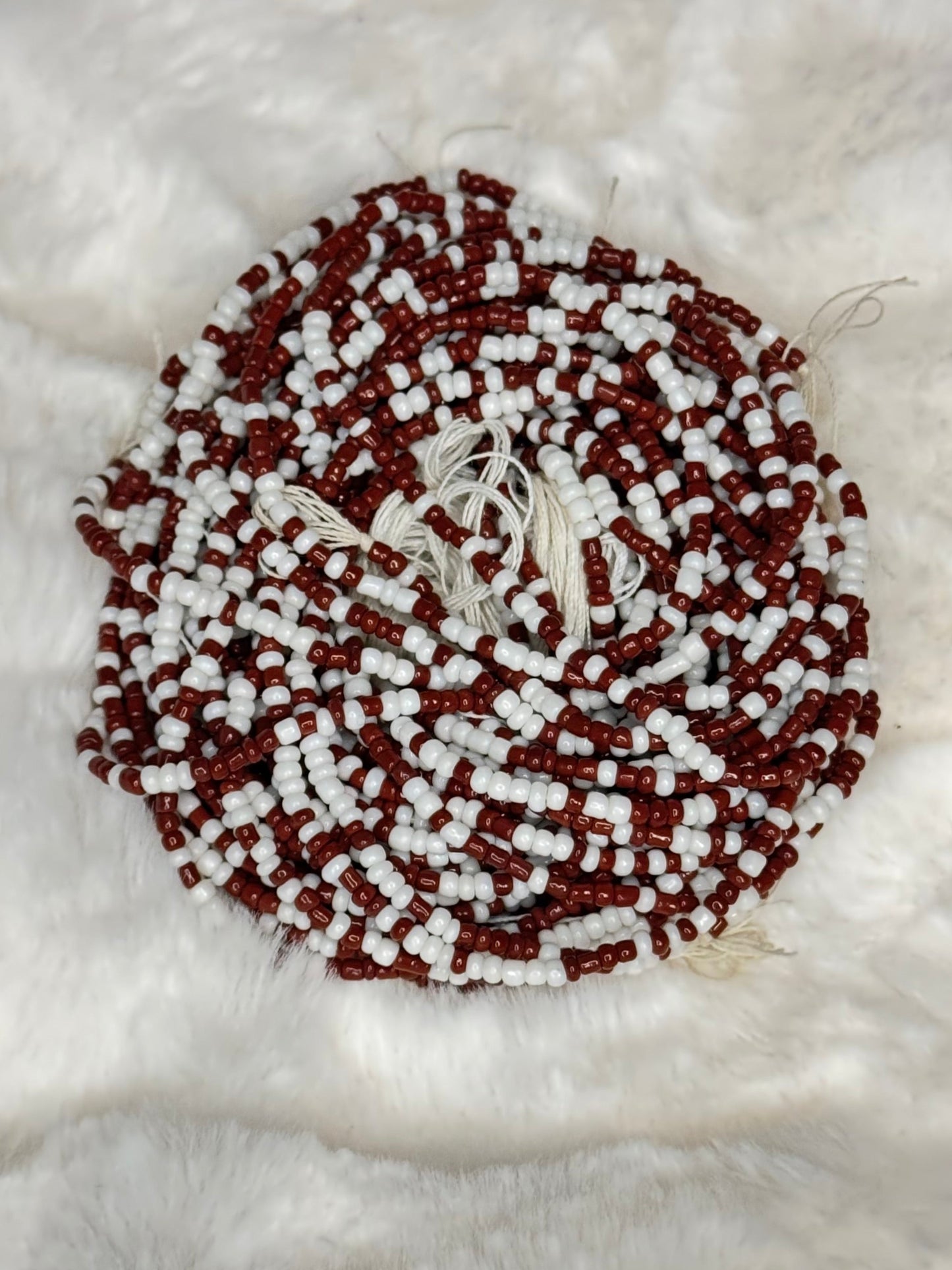 Adornment Beads with White Accent