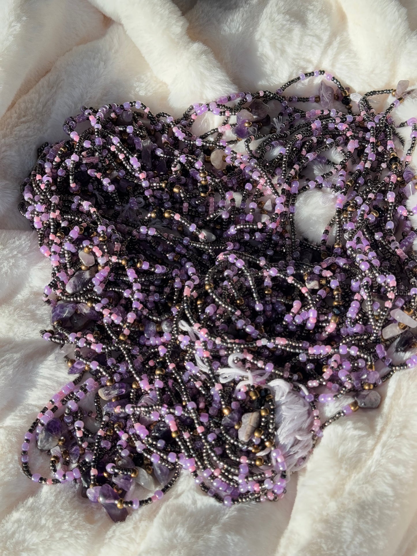 Purple Amethyst Waist Beads