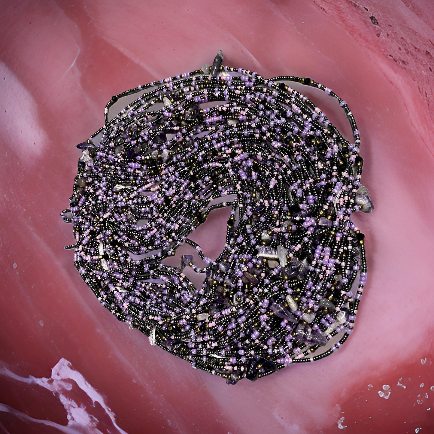 Purple Amethyst Waist Beads